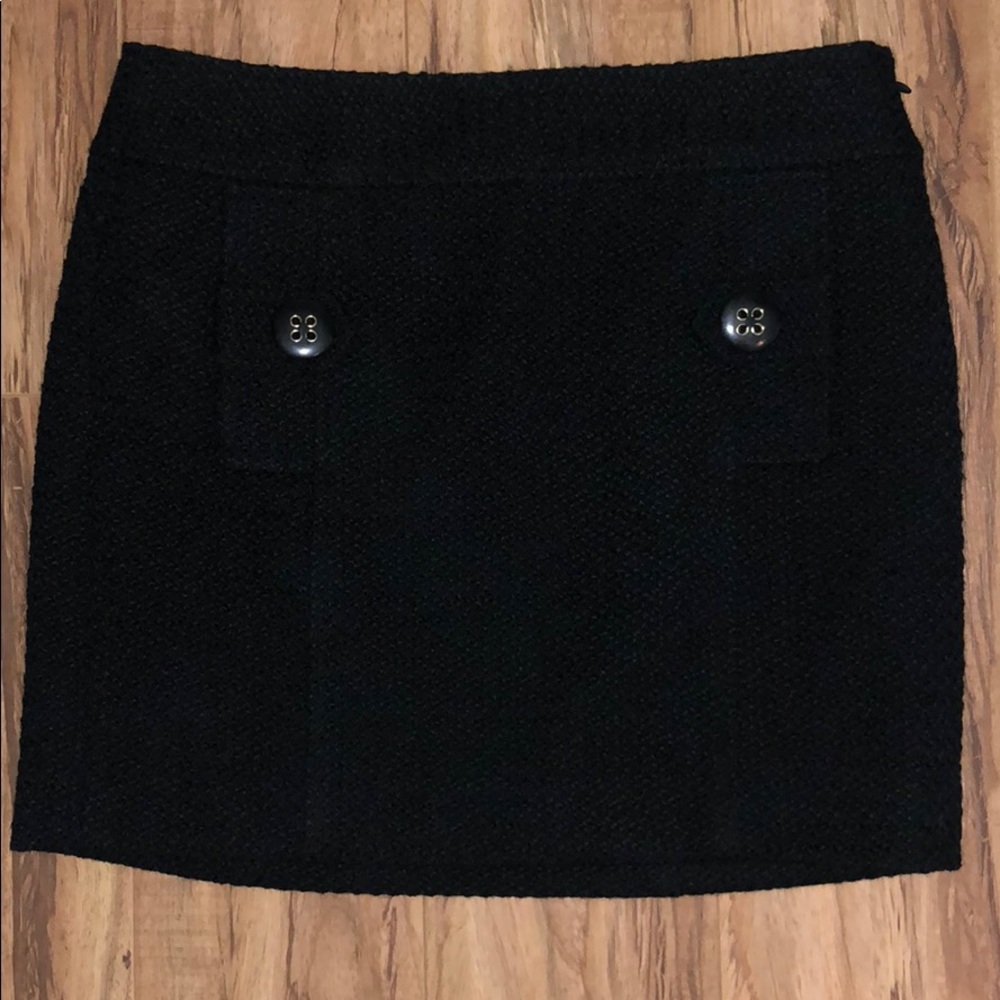 NWT Banana Republic wool blend black skirt Sz. 2